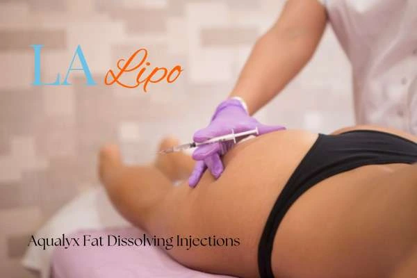 Woman having fat dissolving injections Broxbourne on thighs