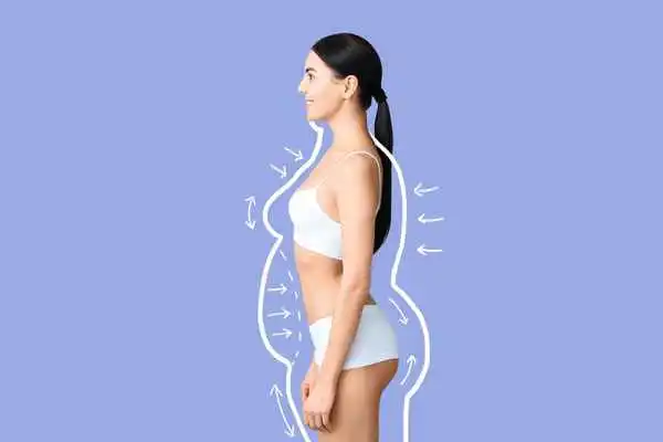 image of woman experiencing fat reduction treatment Broxbourne