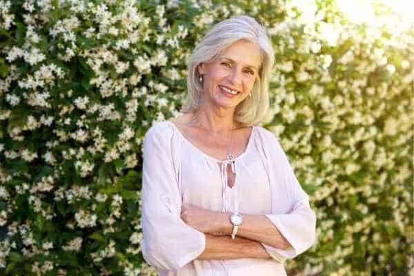 Older woman happy with urinary incontinence treatment Broxbourne