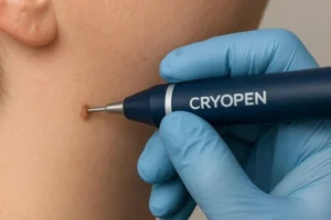 Person receiving skin tag removal Broxbourne