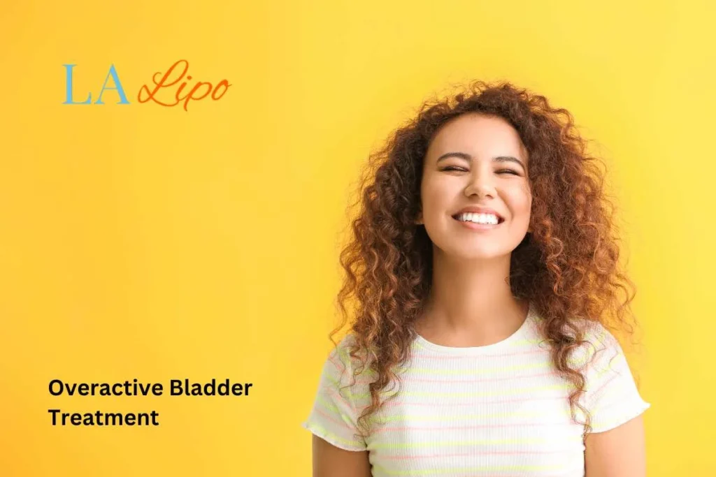 woman smiling about overactive bladder treatment Broxbourne solutions